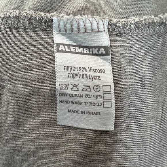 Alembika Top Womens Small Gray Colorblock Oversized Slouchy Tunic 3/4 Sleeve - Picture 12 of 12